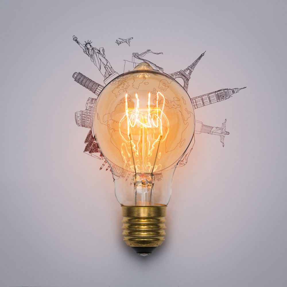 light-bulb-with-monuments-drawn-around